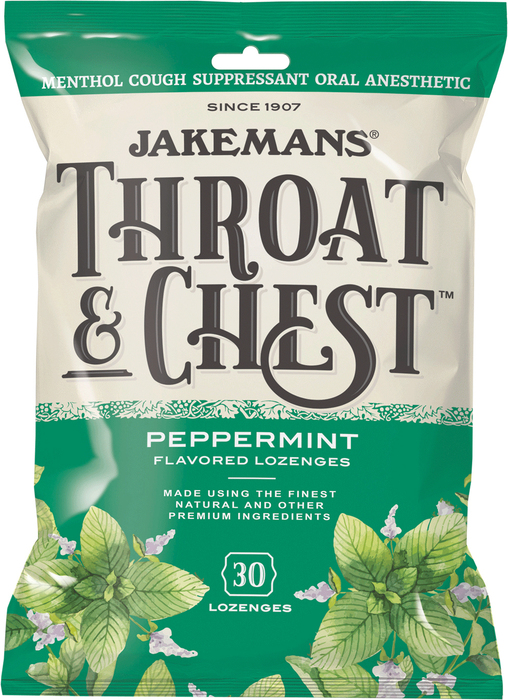 JAKEMANS THROAT & CHEST PEPMNT LOZ 30CT