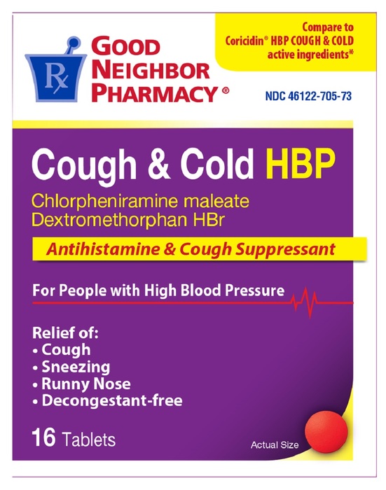 Good Neighbor Pharmacy Cough + Cold HBP Tablets 16ct