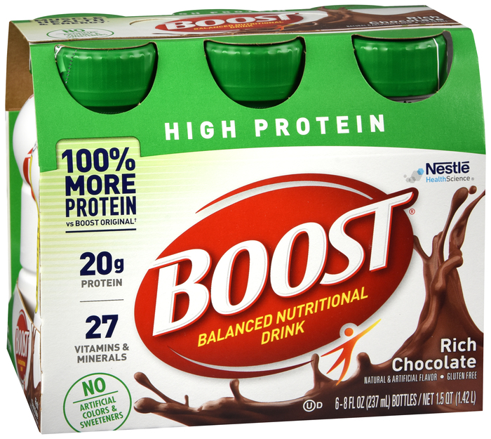 Boost High Protein 8oz Rich Chocolate 4x6ct