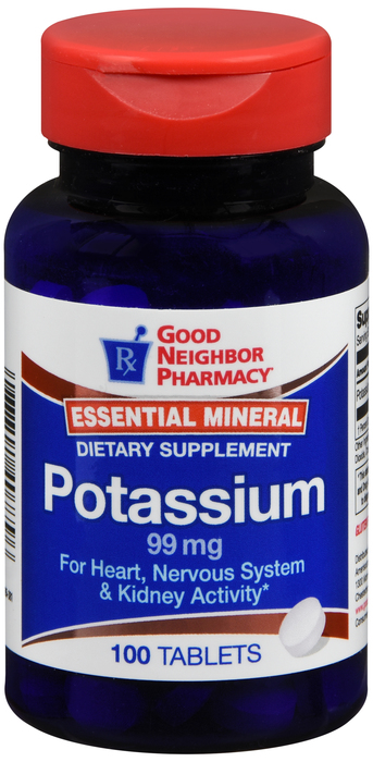 Good Neighbor Pharmacy Potassium 99mg Tablets 100ct