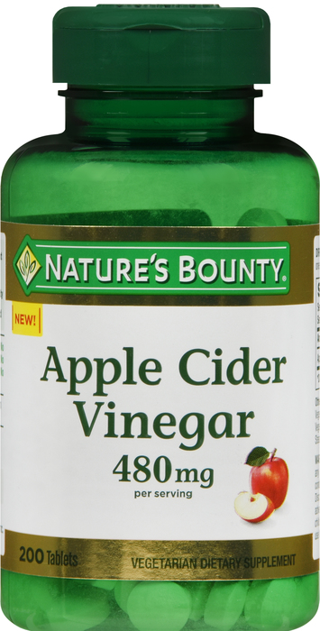 APPLE CIDR VNGR 480MG TAB 200CT NAT BNTY