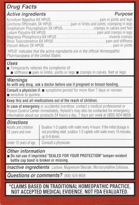 Hyland's Leg Cramp Caplets 40ct