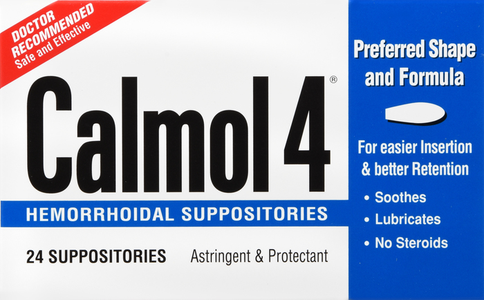 Calmol Hemorrhoidal Suppositories 24ct