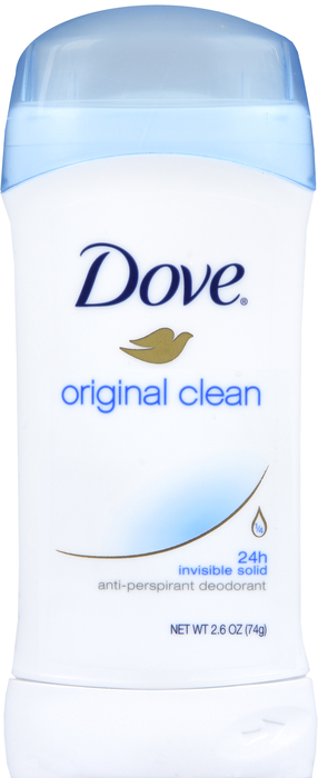 Dove Original Clean Invisible Solid Antiperspirant Deodorant 2.6oz