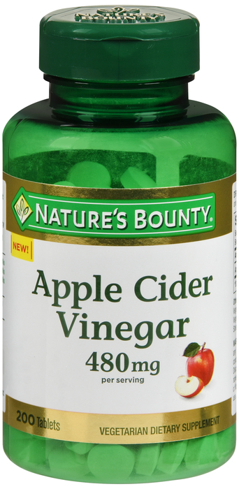 APPLE CIDR VNGR 480MG TAB 200CT NAT BNTY