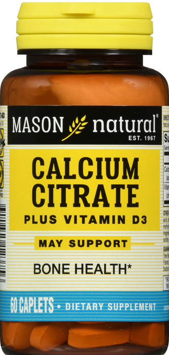 CALCIUM CITRAT W/D 315MG CPL 100CT MASON