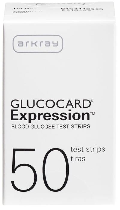 GLUCOCARD EXPRESSION TEST STRIPS 50CT