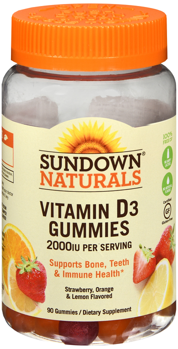 Sundown Vitamin D-3 2000IU Gummy 90ct