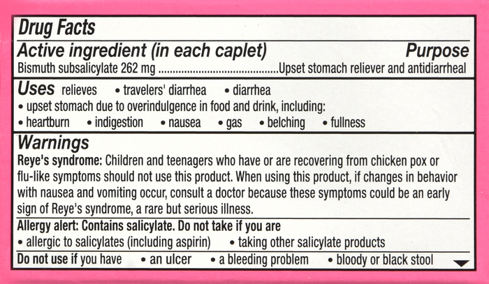 Pepto Bismol Original Digestive 5 Symptom Relief Caplets 24ct