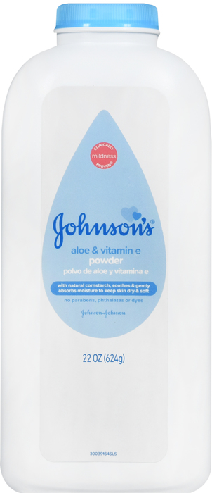 JOHNSONS BABY POWDER SOOTHING ALOE & VITAMIN E 22OZ