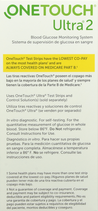 OneTouch Ultra2 Blood Glucose Monitoring System 1ct