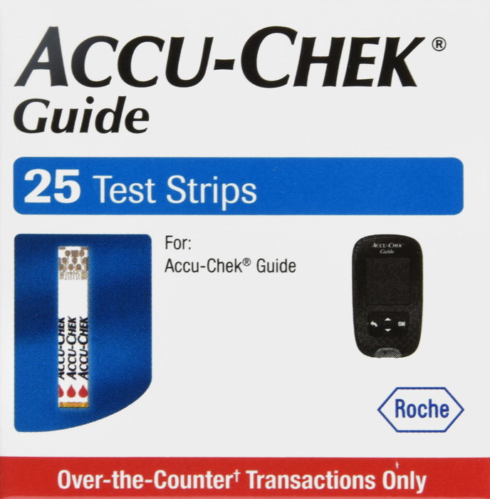 ACCU-CHEK GUIDE TEST STRIPS 25CT