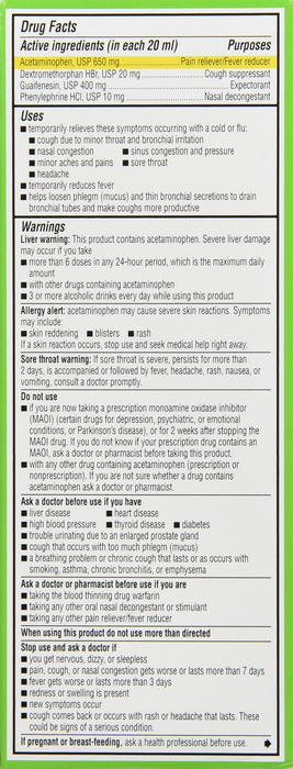 ROBITUSSIN SEVERE MS LIQ C/C/F 8OZ