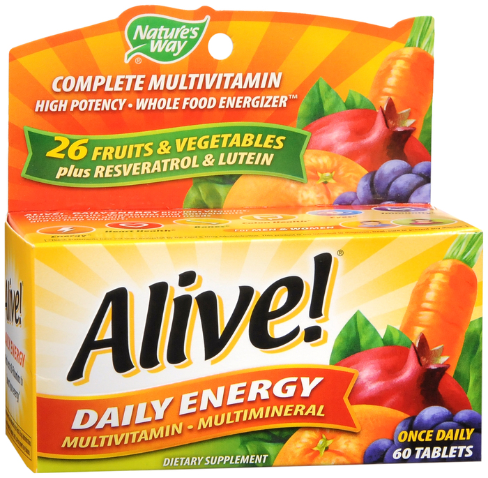 ALIVE DAILY ENERGY TAB 60CT