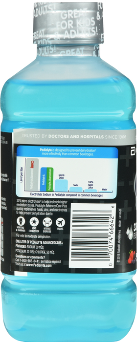 Pedialyte Advanced Care Plus Berry Frost Liquid 1L