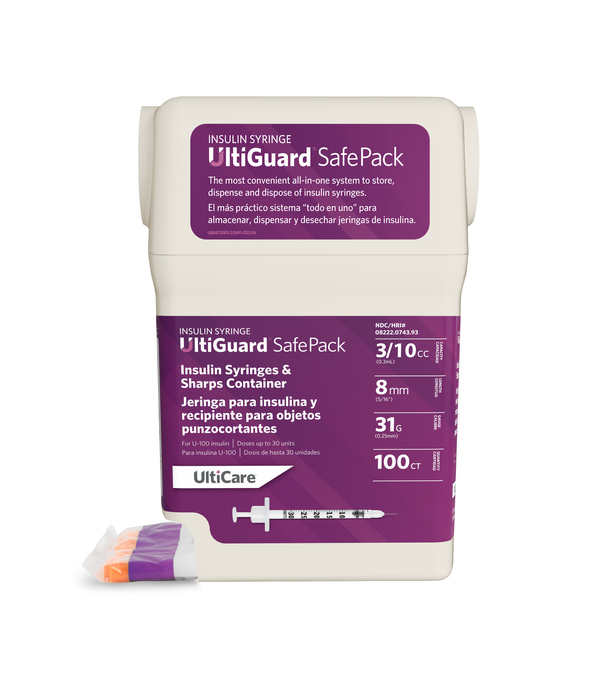 Ultiguard Syringe 5/16" 31gx3/10cc 100ct