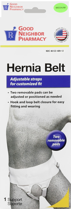 Good Neighbor Pharmacy Hernia Belt White Medium 1ct