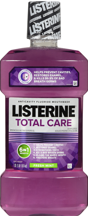 Listerine Total Care Anticavity Fresh Mint Mouthwash 33.8oz