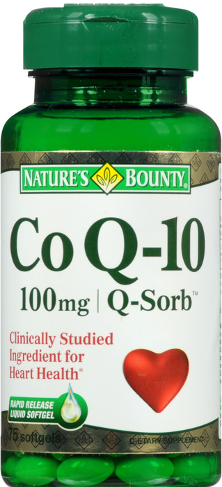 COQ-10 QSORB 100MG SGC 75CT NAT BOUNTY