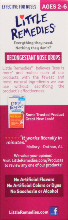 Little Noses Decongestant Nose Drops 0.5oz