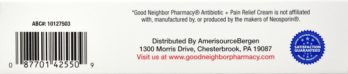 Good Neighbor Pharmacy Antibiotic + Pain Relief Cream 1oz