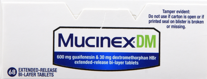 MUCINEX DM EXTENDED RELEASE TAB 68CT