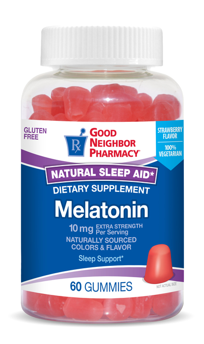 Good Neighbor Pharmacy Melatonin 10mg Strawberry Gummies 60ct