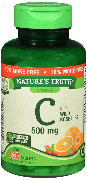 VITAMIN C 500MG TAB 100+10CT NAT TRUTH