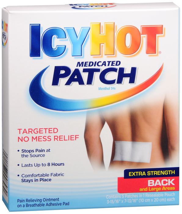 Icy Hot Extra Strength Medicated Back Patches 5ct