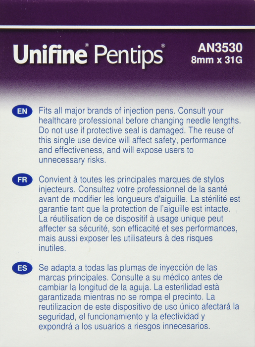 Unifine Pentips 8mmx31g 100ct