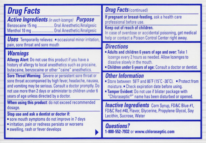 CHLORASEPTIC MAX LOZENGE BERRY 15CT