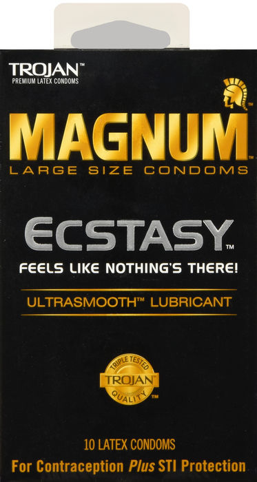 Trojan Magnum Ecstasy Large Condoms 10ct