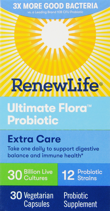 ReNew Life Ultimate Flora Extra Care Probiotic Capsules 30ct