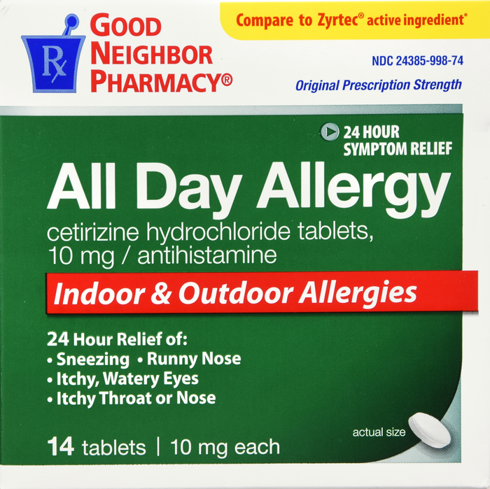 Good Neighbor Pharmacy All Day Allergy 10mg Tablets 14ct