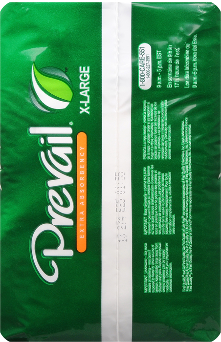 Prevail Underwear X-Large Extra Absorbency 58-68" 4x14ct