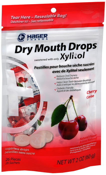 Hager Bag Dry Mouth Lozenge Cherry 2oz