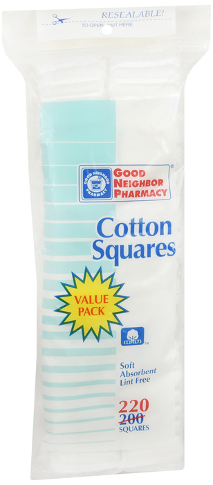 Good Neighbor Pharmacy Cotton Squares 220ct