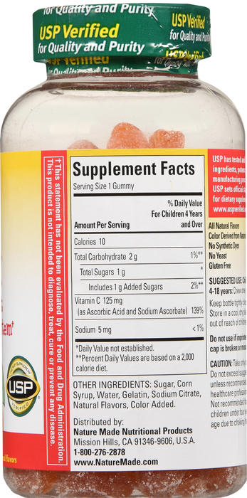 Nature Made KIDS FIRST VITA C GUMMIES 110ct