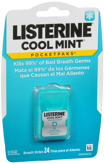 LISTERINE POCKET PK COOL MINT 12X24CT