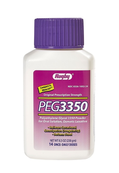 PEG 3350 PWD 8.3OZ 14-DOSE RUGBY 238GM