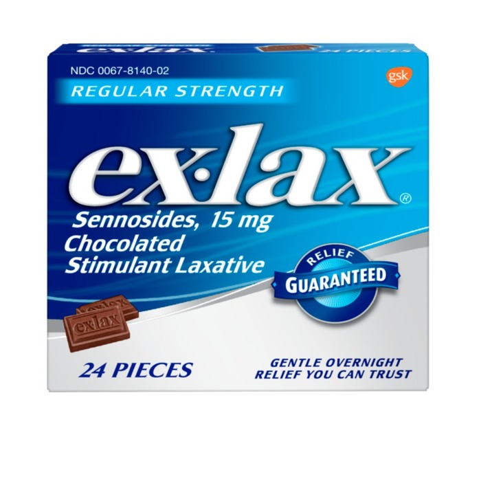 Ex-Lax Regular Strength Chocolate Laxative 24ct