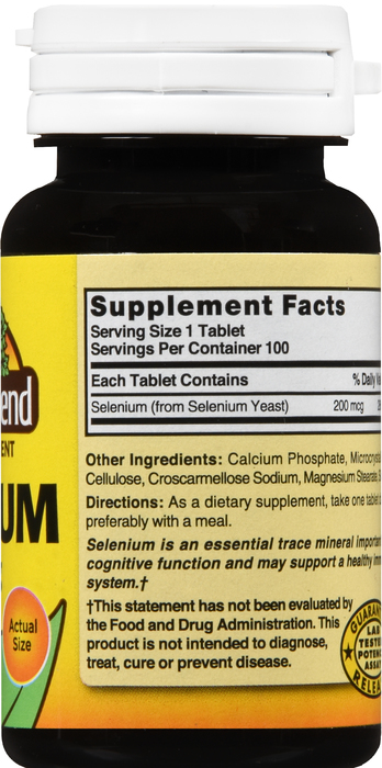 SELENIUM 200MCG TAB 100CT NAT BLEND