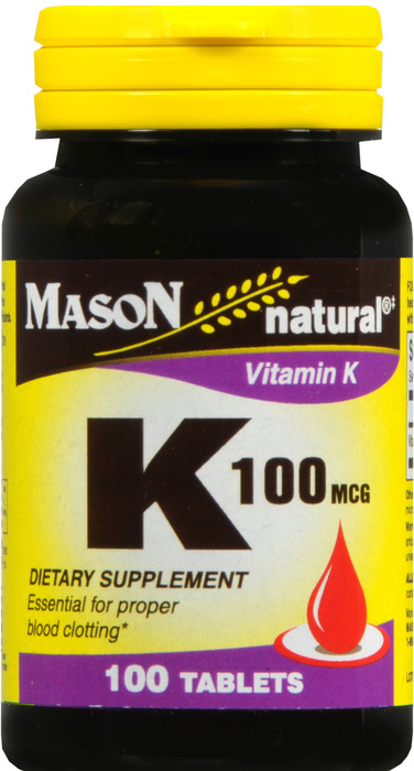 VITAMIN K 100MCG TABLET 100CT MASON