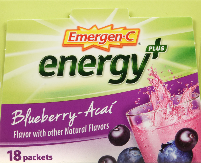 EMERGEN-C ENERGY+ BLUEBRRY ACAI PWD 18CT