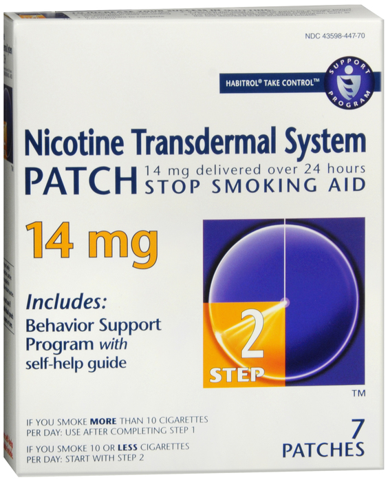 Habitrol Nicotine Transdermal System 14mg Stop Smoking Aid Patch 7ct