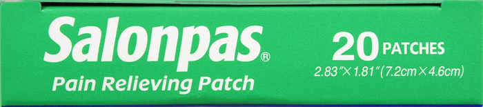 Salonpas Pain Relieving Patch 20ct