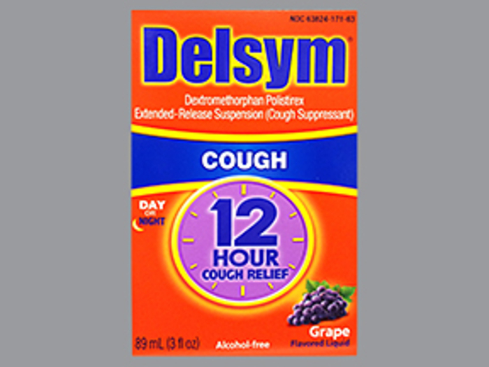 Delsym 12 Hour Adult Cough Suppressant Grape Liquid 3oz