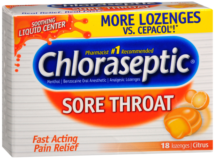 CHLORASEPTIC LOZENGE CITRUS 18CT