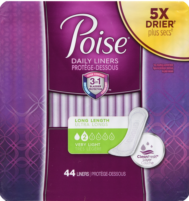 POISE LINER VERY LIGHT LONG 6X44 CT