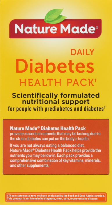 Nature Made Diabetes Sugar-Free Health Packets 30ct